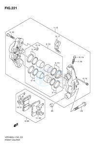 VZR1800 (E2) INTRUDER drawing FRONT CALIPER