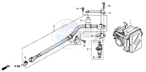 FES150A 125 S-WING drawing THROTTLE BODY