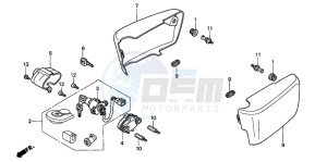 GL1500C F6C drawing SIDE COVER