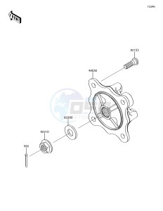 MULE PRO-DXT KAF1000BHF EU drawing Rear Hub