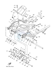 MTM850 MTM-850 XSR900 (B906) drawing REAR ARM