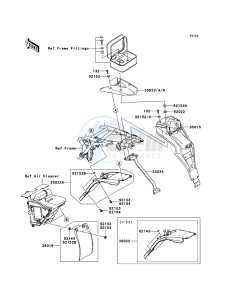 KLX125 KLX125CBF GB XX (EU ME A(FRICA) drawing Rear Fender(s)