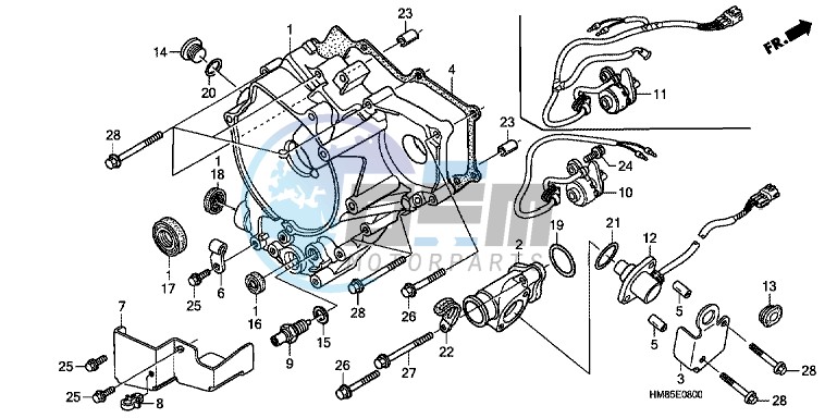 REAR CRANKCASE COVER