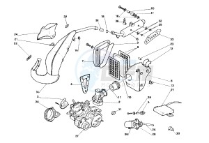 Pegaso 125 GQ drawing Exhaust system