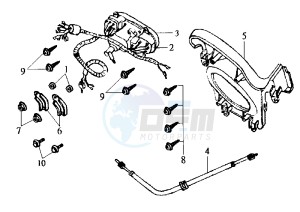 JOYRIDE - 150 cc drawing DASHBOARD UNIT