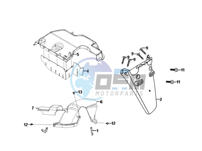 REAR FENDER - MUDGUARD