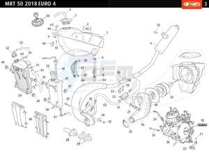 MRT-50-E4-2018-AUSTRIA-MRT-50-FREE-JUMP-2018-EURO-4 drawing FUEL TANK - EXHAUST - RADIATOR