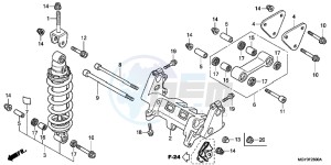 VFR800XC drawing REAR CUSHION