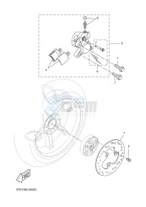 NS50F AEROX 4 (1GB1 1GB1 1GB1) drawing REAR BRAKE CALIPER