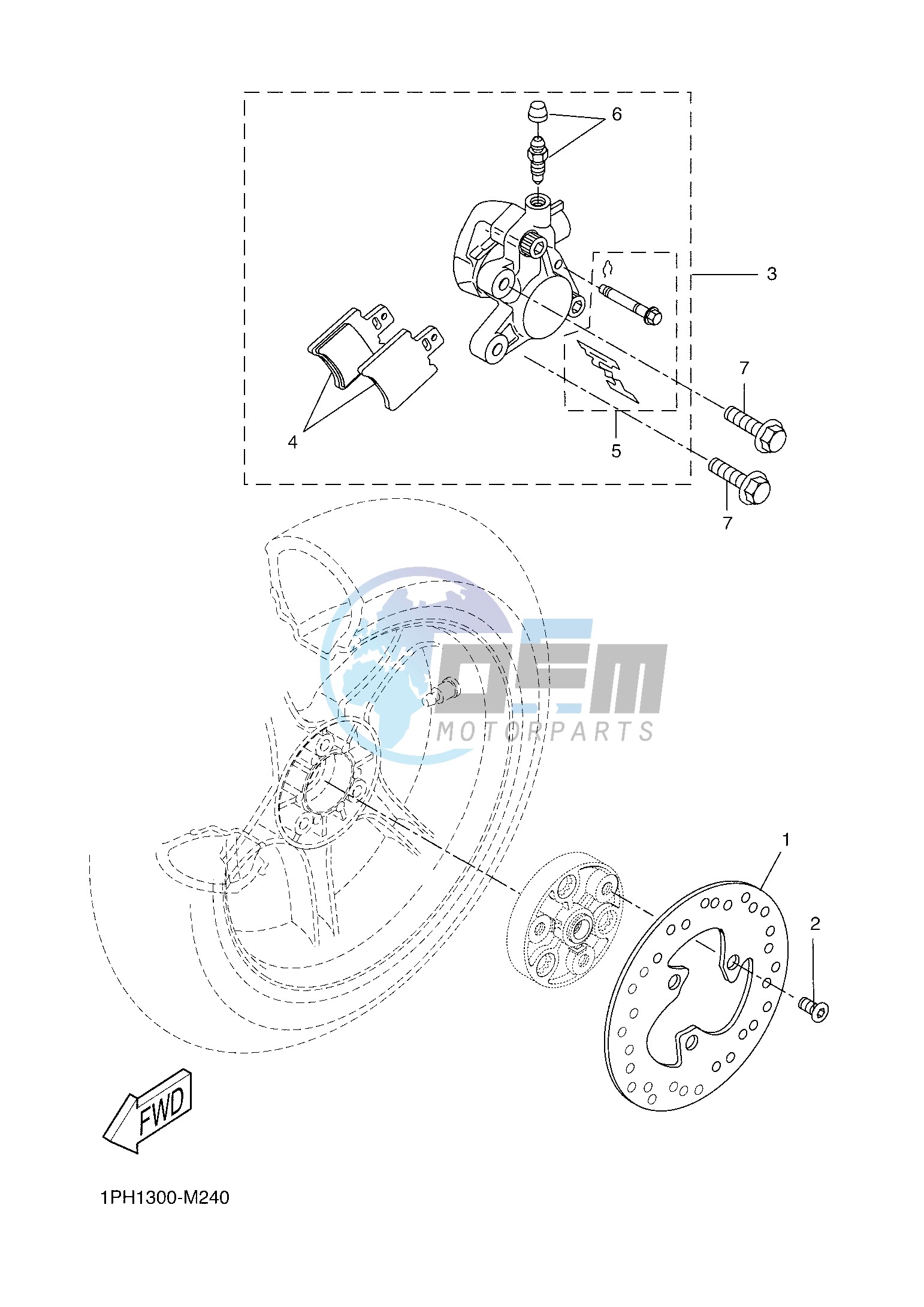 REAR BRAKE CALIPER