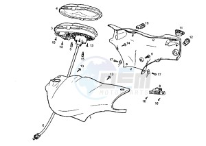 ATLANTIS - 100 cc drawing DASHBOARD UNIT