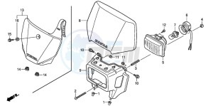 CRF230F drawing HEADLIGHT