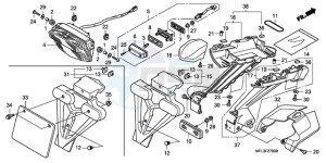 CBR1000RR9 France - (F / CMF MME REP) drawing TAILLIGHT (CBR1000RR8,9/R A9)