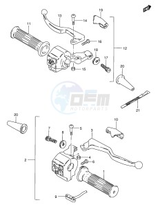 GS125 (E1) drawing HANDLE SWITCH (GS125Z D,UR E71)