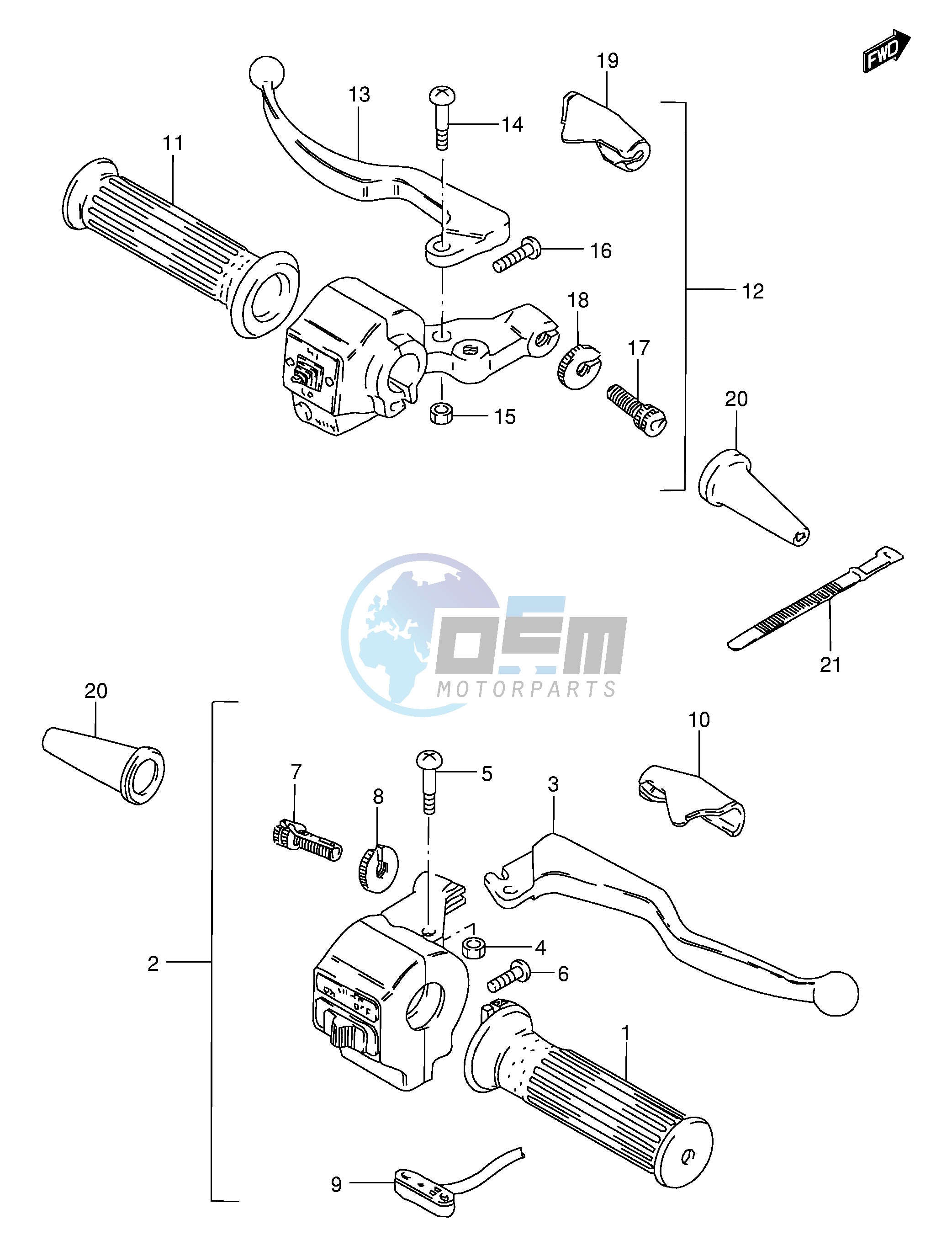 HANDLE SWITCH (GS125Z D,UR E71)