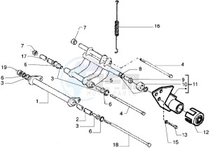 Runner VX 125 drawing Swinging arm