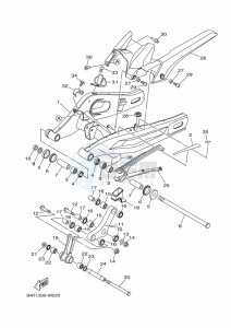 MT-07 MTN690 (BATK) drawing REAR ARM