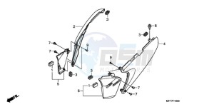 XL700VA9 France - (F / ABS CMF) drawing SIDE COVER