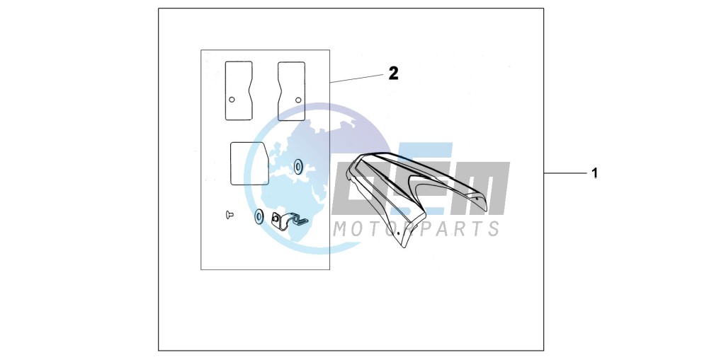 REAR SEAT COWL NH-A84P