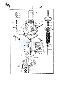 KX 400 A (-A2) drawing CARBURETOR