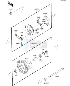 KX 60 B [KX60] (B1-B4) [KX60] drawing FRONT HUB