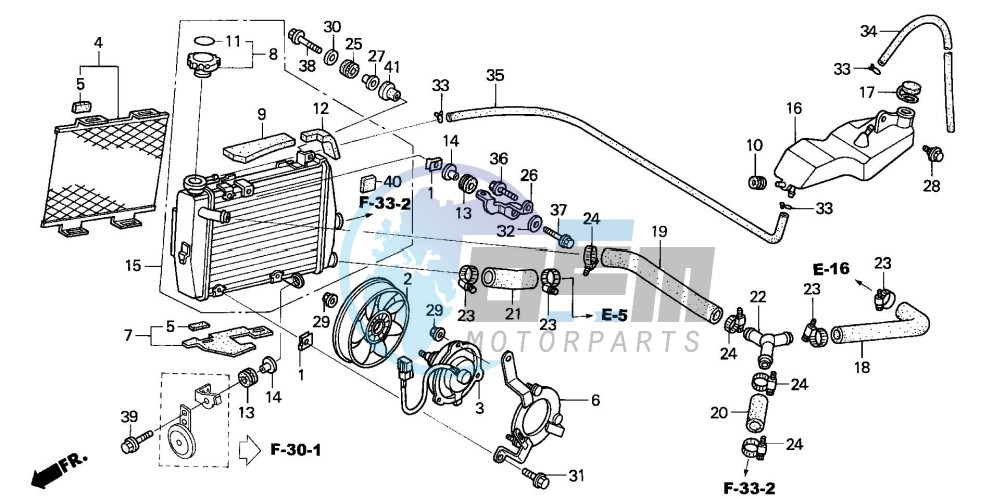 RADIATOR (R.) (VTR1000SP2 /3/4/5/6)