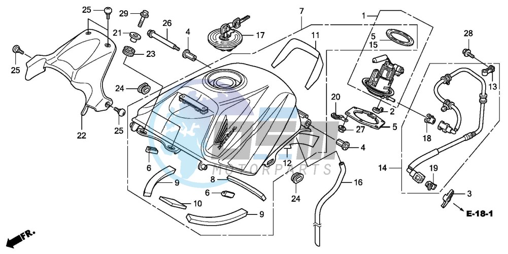 FUEL TANK (CBR125RW7)