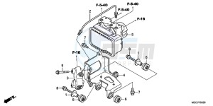 VT750CSC drawing ABS MODULATOR