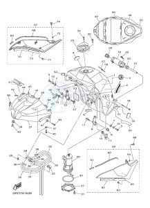 YZF-R1 YZF-R1E 998 R1 (2SG3) drawing FUEL TANK