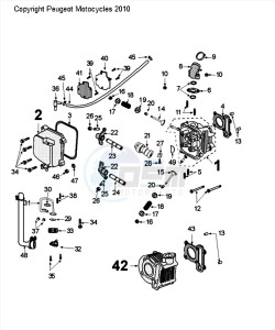 DJANGO 50 4T SPORT drawing CYLINDER