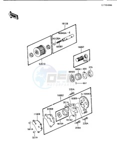 KLT 200 C [KLT200] (C2) | DIFFIRENTIAL AXLE [KLT200] drawing OIL PUMP_OIL FILTER -- 84 KLT200-C2- -