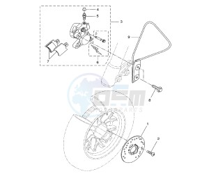 BW'S 50 drawing FRONT BRAKE CALIPER