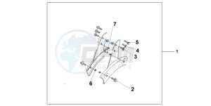 VT750C drawing BACKREST STAY