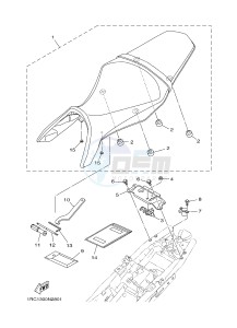 MT09A MT-09 ABS 900 (2DRA 2DRB) drawing SEAT