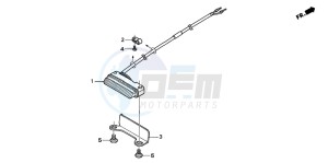 CRF450X drawing TAILLIGHT