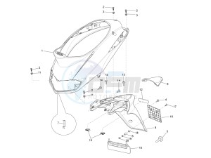 Liberty 50 2t moc drawing Rear cover - Splash guard