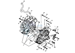 XV S VIRAGO 250 drawing CRANKCASE