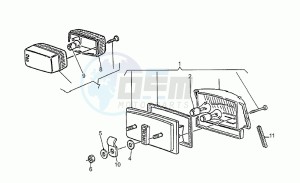 V 35 350 Carabinieri - PA Carabinieri/PA drawing Taillight