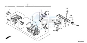 NC700XAD NC700X ABS Europe Direct - (ED) drawing THROTTLE BODY