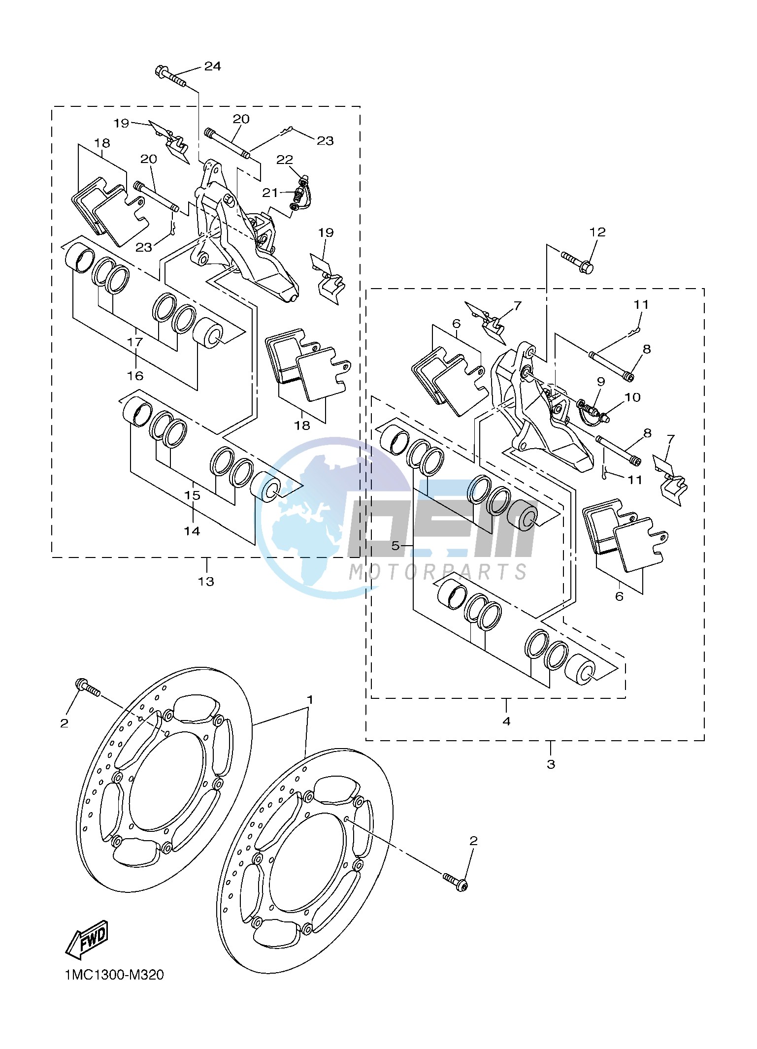 FRONT BRAKE CALIPER