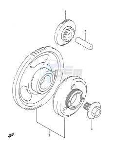 GSX-R1100 (E28) drawing STARTER CLUTCH