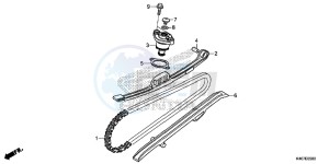 NSS125ADF Forza 125 - NSS125AD UK - (E) drawing CAM CHAIN/ TENSIONER