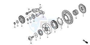 CRF250X drawing STARTING CLUTCH