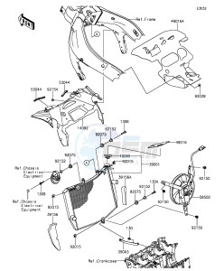 NINJA ZX-6R ABS ZX636FGFA GB XX (EU ME A(FRICA) drawing Radiator