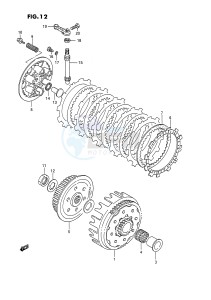 LT250R (E1) drawing CLUTCH