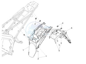 SMT 50 E4 DRIFTING (EMEA) drawing Rear mudguard