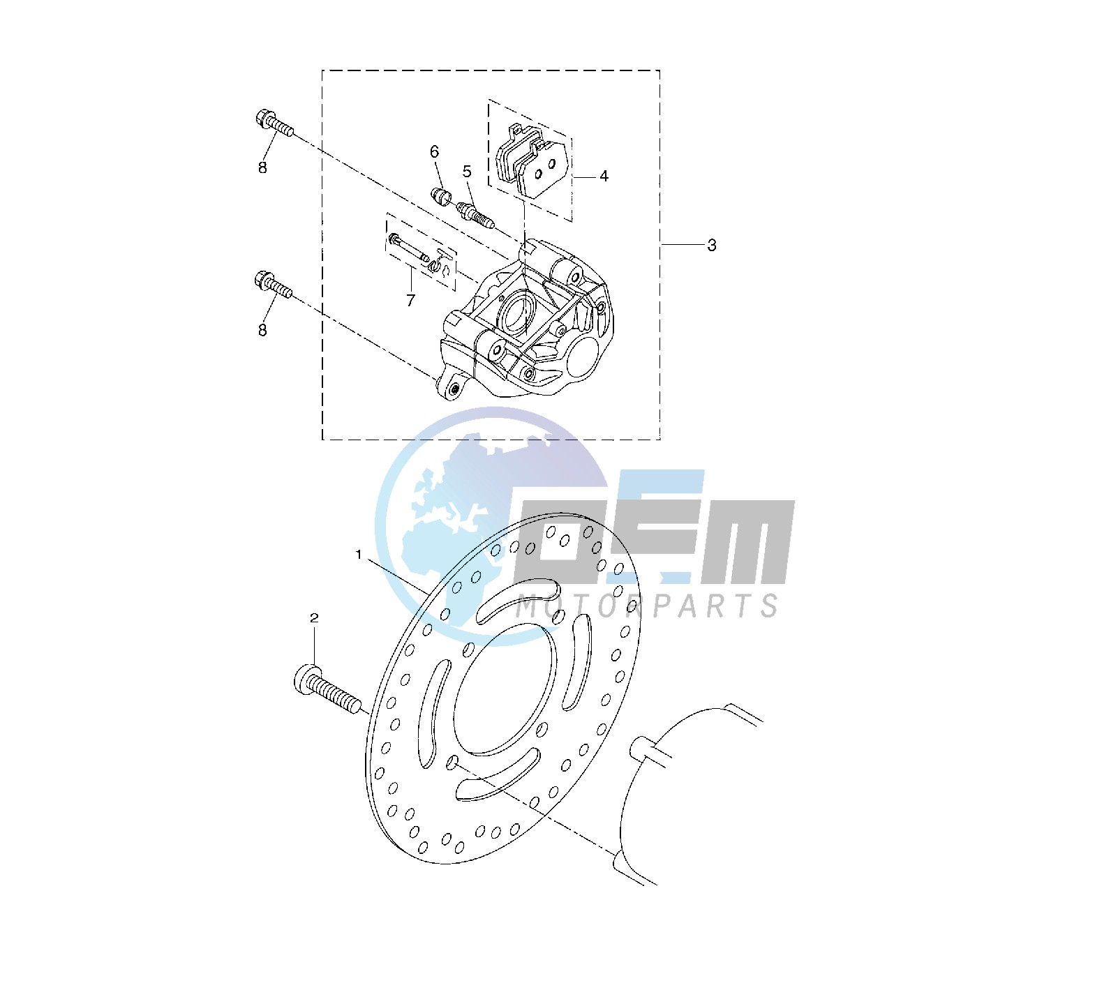 REAR BRAKE CALIPER