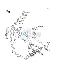 VN1600 MEAN STREAK VN1600B7F GB XX (EU ME A(FRICA) drawing Frame