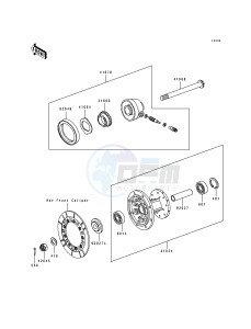 KL 250 D [KLR250] (D10-D14) [KLR250] drawing FRONT HUB