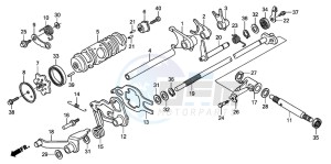 TRX250EX SPORTRAX 250 EX drawing GEARSHIFT DRUM (TRX250EX1/2)